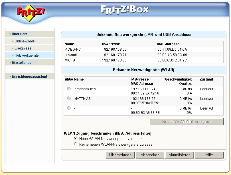 Webservice - Ports freigeben fr Fritz!Box